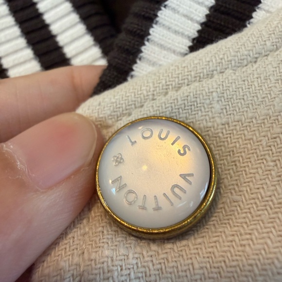 Louis Vuitton Cream and Black Bomber Jacket - Picture 8 of 8